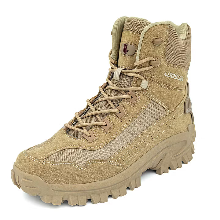 Men's Tactical Boots — Durable, Non-Slip, High-Top for Hiking & Training