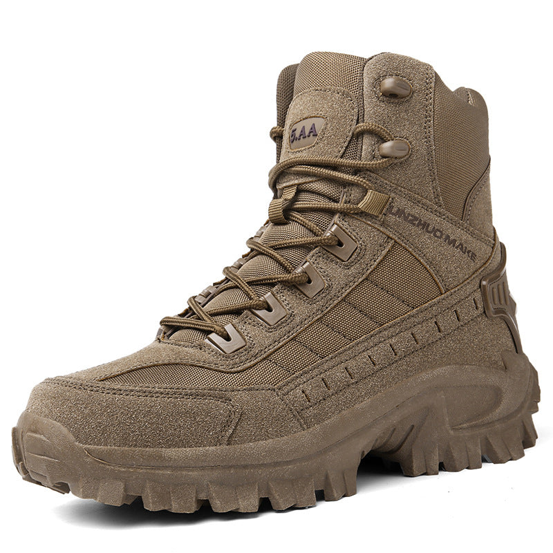 Men's Tactical Boots — Durable, Non-Slip, High-Top for Hiking & Training