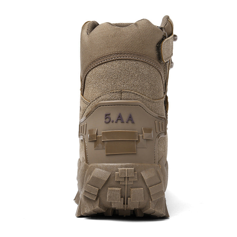 Men's Tactical Boots — Durable, Non-Slip, High-Top for Hiking & Training