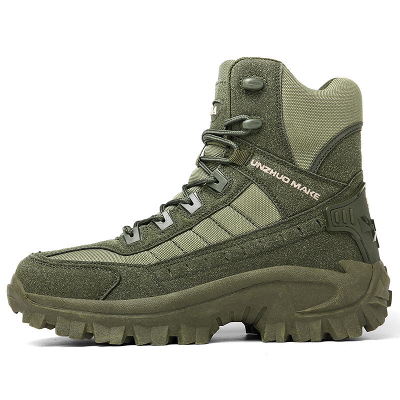 Men's Tactical Boots — Durable, Non-Slip, High-Top for Hiking & Training