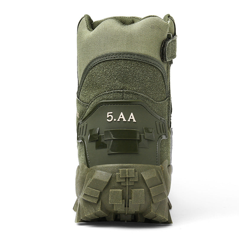 Men's Tactical Boots — Durable, Non-Slip, High-Top for Hiking & Training