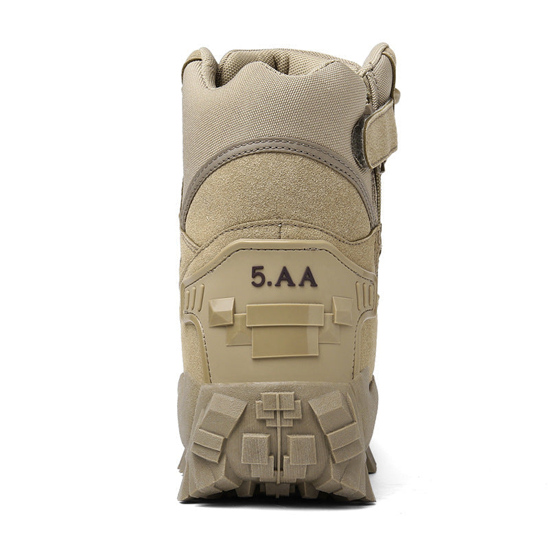 Men's Tactical Boots — Durable, Non-Slip, High-Top for Hiking & Training