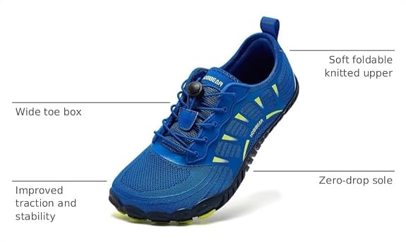 Men's Barefoot Trail Shoes — Zero-Drop, Wide Toe Box, Minimalist Comfort