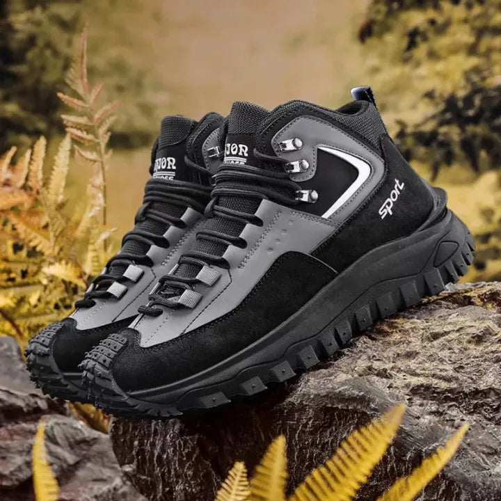 Men’s Wide Toe Hiking Boots — Waterproof Membrane, Non-Slip Outsole, Arch Support