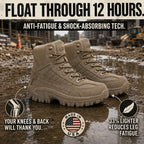 Men's Tactical Boots — Durable, Non-Slip, High-Top for Hiking & Training