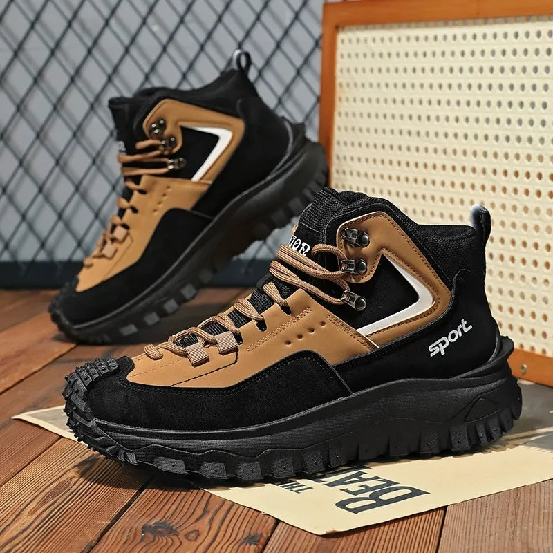 Men’s Wide Toe Hiking Boots — Waterproof Membrane, Non-Slip Outsole, Arch Support