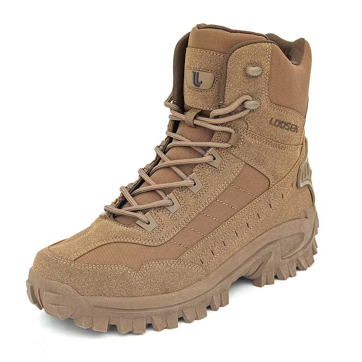 Men's Tactical Boots — Durable, Non-Slip, High-Top for Hiking & Training